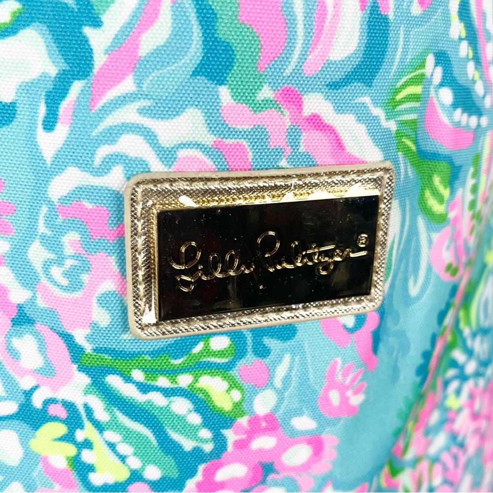 LILLY PULITZER Removable Adjustable Shoulder Strap Zip Closure Insulated Cooler - Picture 7 of 10